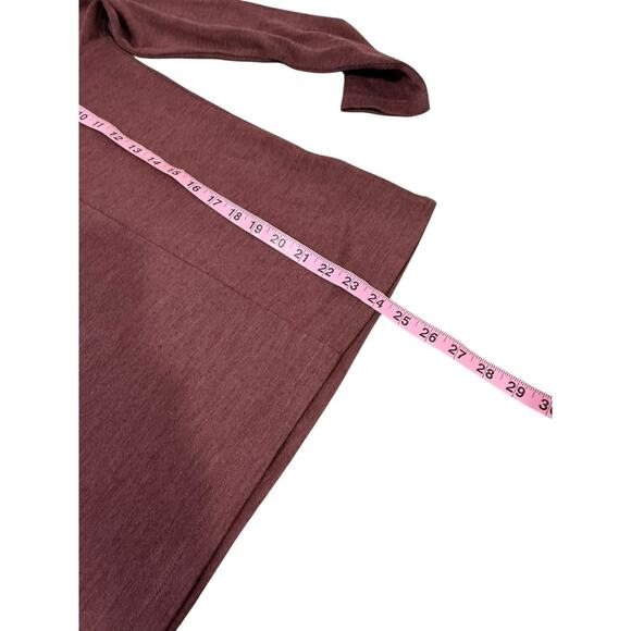 Nau Womens Wool Blend Half Zip Base Layer Top Brown Rose Womens XS - Picture 7 of 9